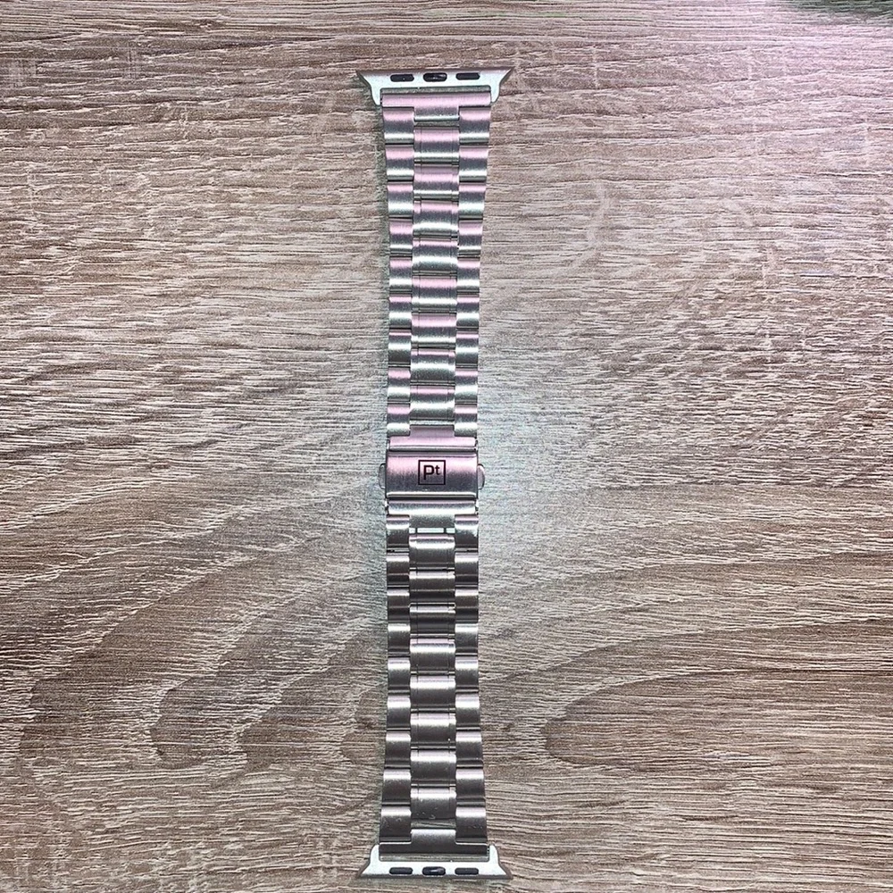 Platinum Chain Link Metal Band